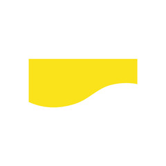 Yellow template dividers shape for website 