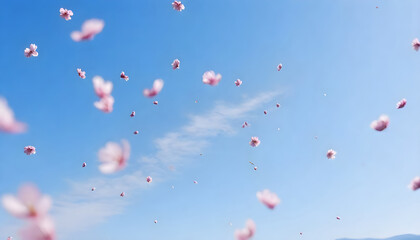 cherry blossom in the sky