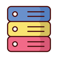 Sticky icon vector stock illustration.