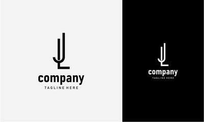 Initial Letter JL or LJ Logo,Typography Vector Template. Creative Abstract Letter JL or LJ Logo Vector