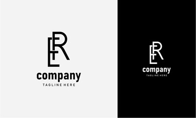 Initial Letter ER or RE Logo,Typography Vector Template. Creative Abstract Letter ER or RE Logo Vector