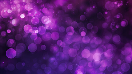 Abstract dynamic bokeh lights in purple color wallpaper background
