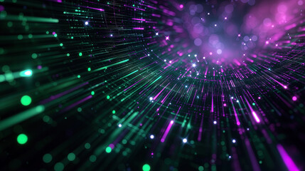 Futuristic abstract artistic particle light trails flowing wallpaper background