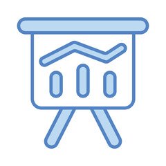 Stats icon vector stock illustration.