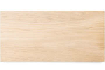 Obraz premium Empty plywood banner isolated on white background Generative Ai