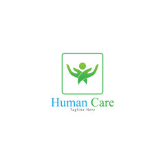 vector logo icon human care