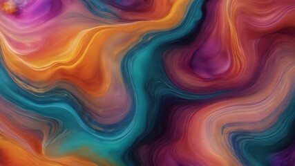 Obraz premium Colorful modern artwork, abstract paint strokes, oil painting on canvas. Acrylic art, artistic texture. Brush daubs and smears grunge background.Ai generative