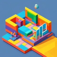 Isometric 3D Colorful Illustration