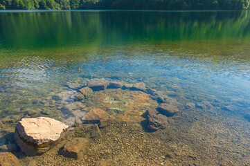 View to lake MaralGol in Azerbaijan Republic