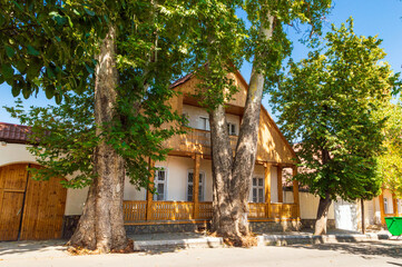 Old houses of German settlers in the city of Goygol in western Azerbaijan