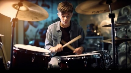 drummer in action