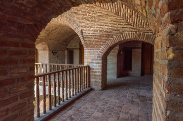 An ancient caravanserai in the city of Sheki in western Azerbaijan