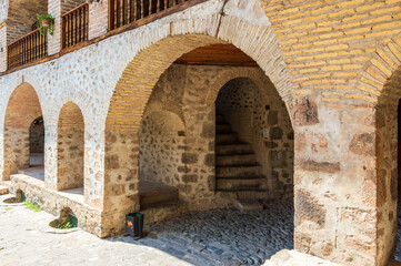 An ancient caravanserai in the city of Sheki in western Azerbaijan
