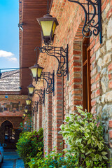 Crafts in the courtyard of the palace of the Sheki Khans