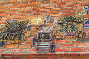 Crafts in the courtyard of the palace of the Sheki Khans