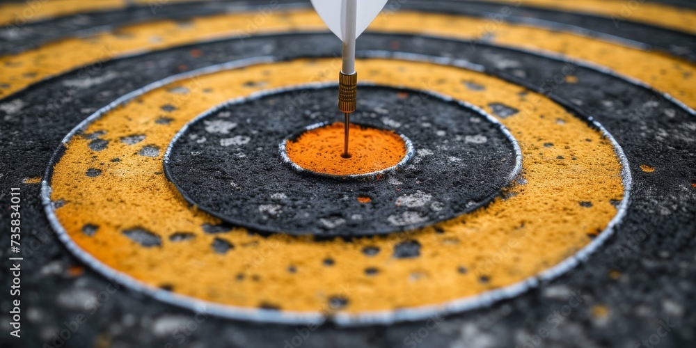 Poster illustrating business objective or target: visual approach