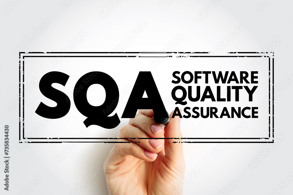 Aufkleber sqa software quality assurance - practice of monitoring the software engineering processes and metho