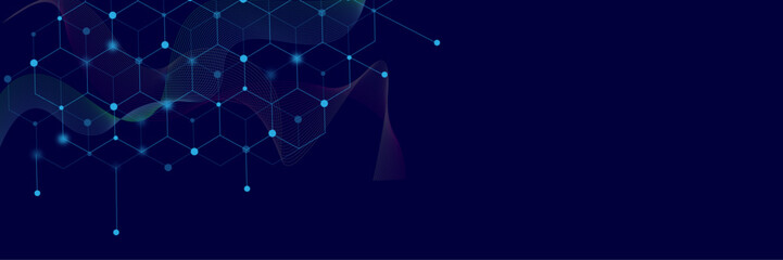 Obraz premium Vectors Health care and medical pattern innovation concept science background design. Health care and medical background with hexagons shapes.