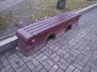 bench in the city