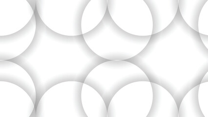 abstract background with waves circle round white gray silver gradient banner best works on flyer brochure corporate business presentation