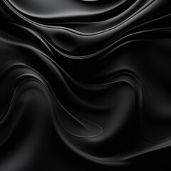 Smooth black liquid vector background Generative Ai