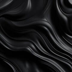 Smooth black liquid vector background Generative Ai