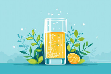 Rehydration is a crucial aspect of managing gastroenteritis, especially in cases of dehydration - obrazy, fototapety, plakaty