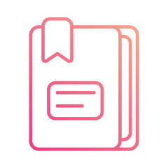 Book icon vector stock illustration.