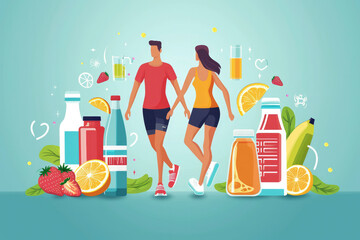 Healthy Lifestyle: Regular exercise, a balanced diet, weight management