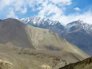 Photo sur Plexiglas Dhaulagiri Himalayas mountains Annapurna circuit in the Nepal Mustang.
