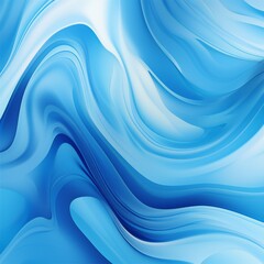 Smooth blue liquid vector background Generative Ai