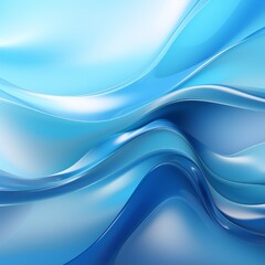 Fototapeta premium Smooth blue liquid vector background Generative Ai