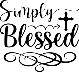 Simple blessed  | Christian Design |  Jesus design | verse quote | jesus t shirt