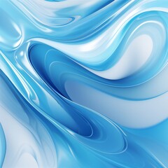 Obraz premium Smooth blue liquid vector background Generative Ai