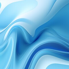 Smooth blue liquid vector background Generative Ai
