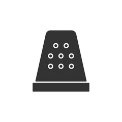 Thimble icon. Tailoring symbol modern, simple, vector, icon for website design, mobile app, ui. Vector Illustration