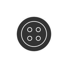 Clothing button icon. Tailoring symbol modern, simple, vector, icon for website design, mobile app, ui. Vector Illustration