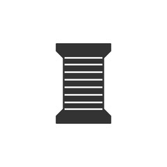 Thread bobbin icon. Tailoring symbol modern, simple, vector, icon for website design, mobile app, ui. Vector Illustration