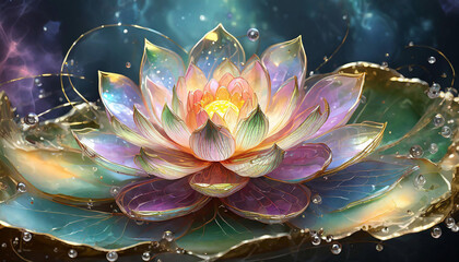 美しく咲く花のイラスト,アスペクト比16:9