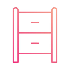 Storage box icon vector stock illustration.