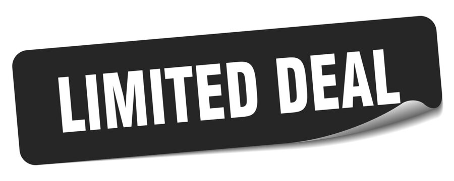 limited deal sticker. limited deal label