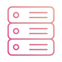 Obraz premium Server icon vector stock illustration.