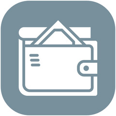 Wallet vector icon illustration of Finance and Money iconset.