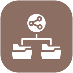 Folder Sharing Icon vector icon illustration of Networking and Data Sharing iconset.