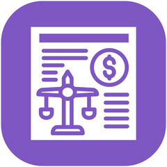 Budget Estimate vector icon illustration of Business and Office iconset.