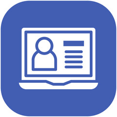 Online Lesson vector icon illustration of Online Education iconset.