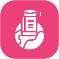 Global Education vector icon illustration of Online Education iconset.