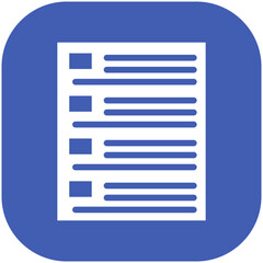 Tasks List vector icon illustration of Project Management iconset.