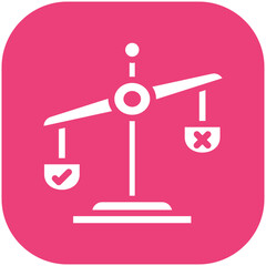 Balance Decision vector icon illustration of Project Management iconset.