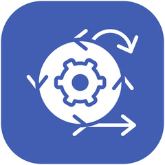 Scrum vector icon illustration of Project Management iconset.